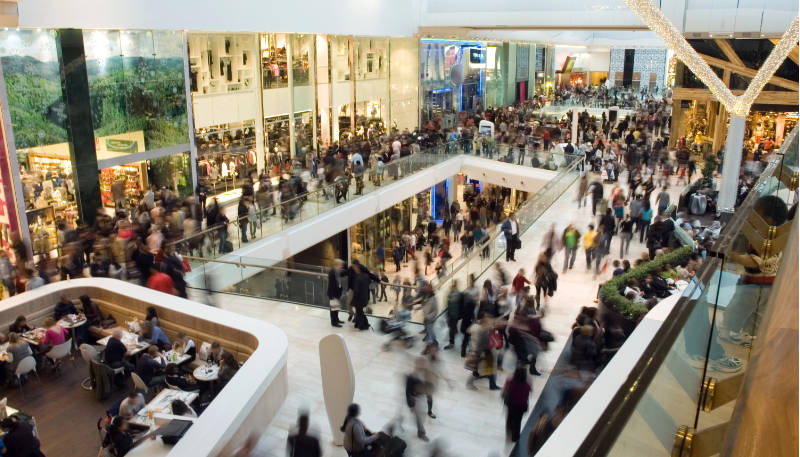 Crowd in the mall